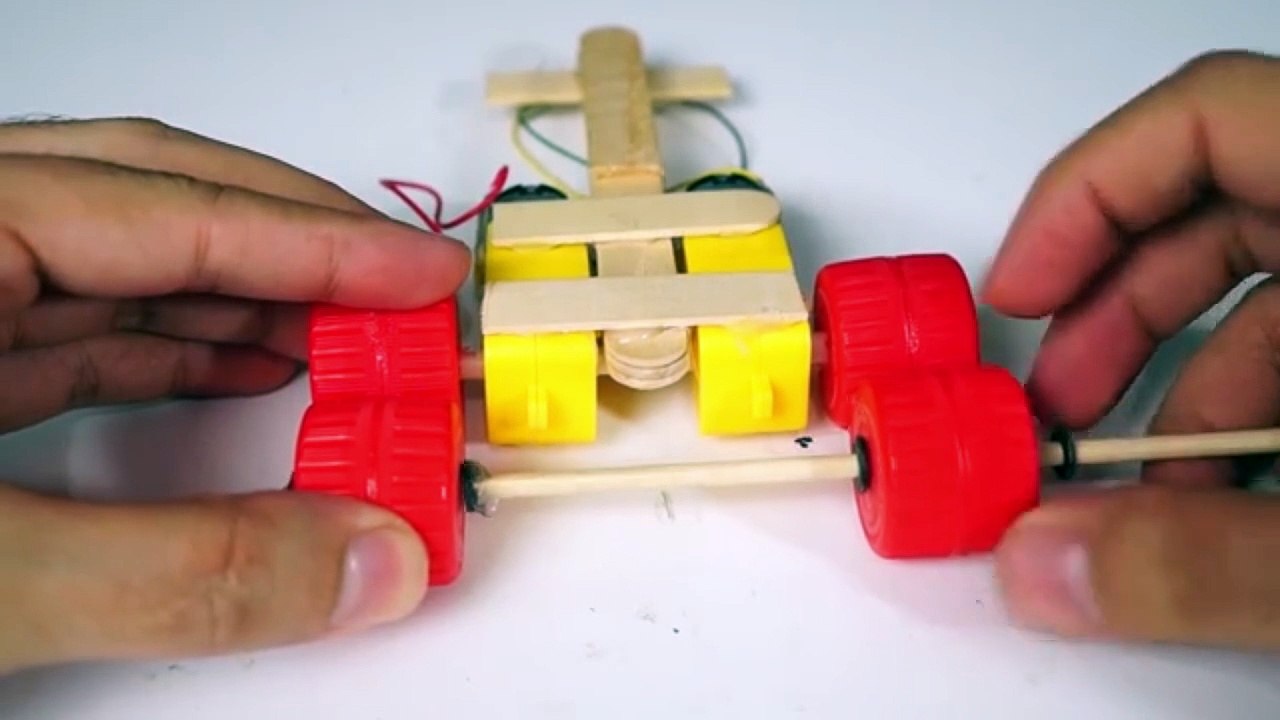 DIY Remote Control Car 🚗 | Homemade Toy Using DC Motors & Recycled Materials