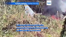Al menos 68 muertos al estrellarse un avión militar con 128 personas en Puerto Leguízamo (Colombia)