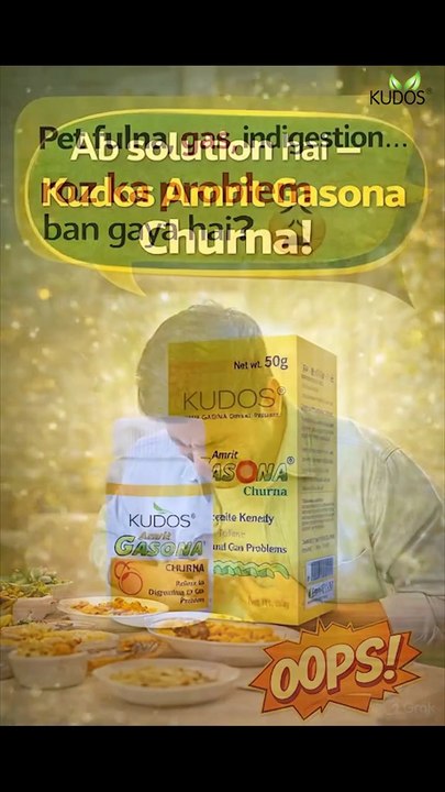 Gas, Acidity ka Instant Solution | Kudos Amrit Gasona Churna | Kudos Ayurveda
