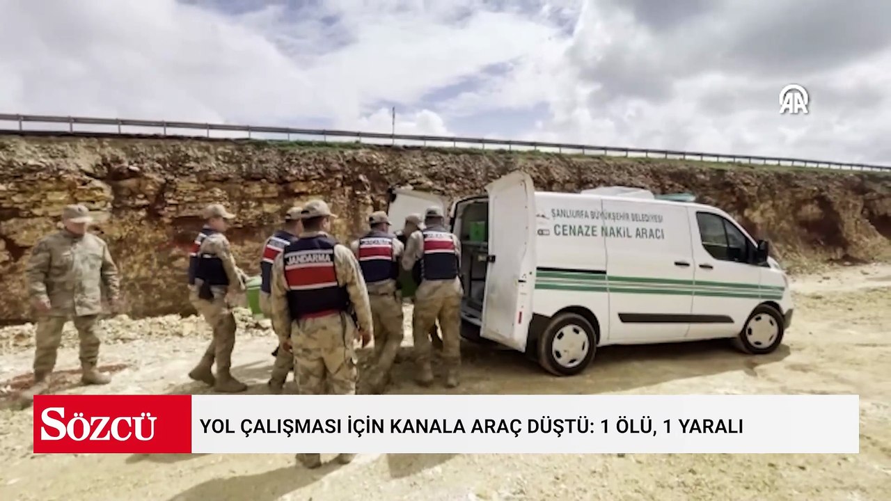 Yol çalışması için kanala araç düştü: 1 ölü, 1 yaralı