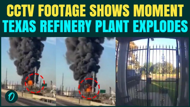 VIDEO: Massive Texas Refinery BLAST Caught On CCTV | Iran Groups Claim Sabotage a Warning For Trump