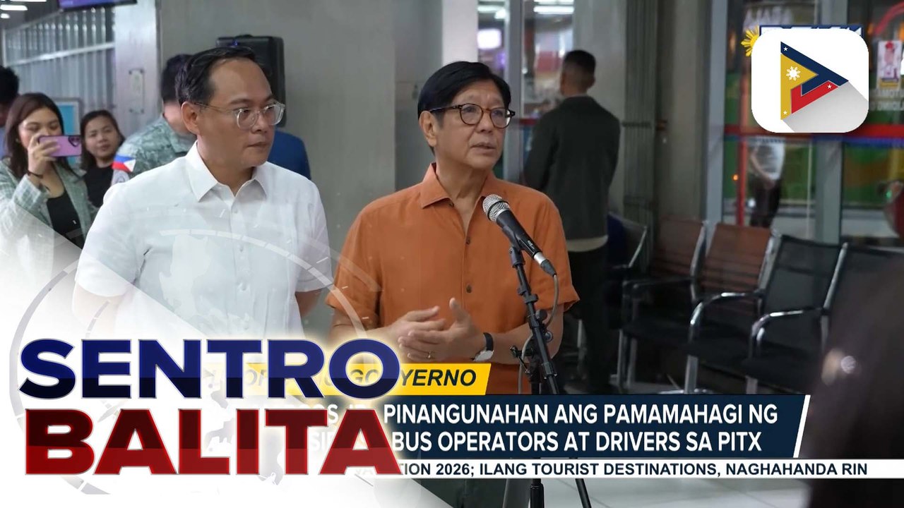 PBBM, pinangunahan ang pamamahagi ng fuel subsidy sa bus operators at drivers sa PITX | ulat ni Cleizl Pardilla