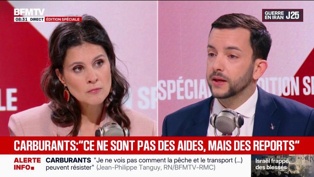 Guerre au Moyen-Orient: Je ne vois pas comment un certain nombre de secteurs, déjà en grande tension, notamment la pêche mais aussi le transport (...) peuvent résister , affirme Jean-Philippe Tanguy (RN)