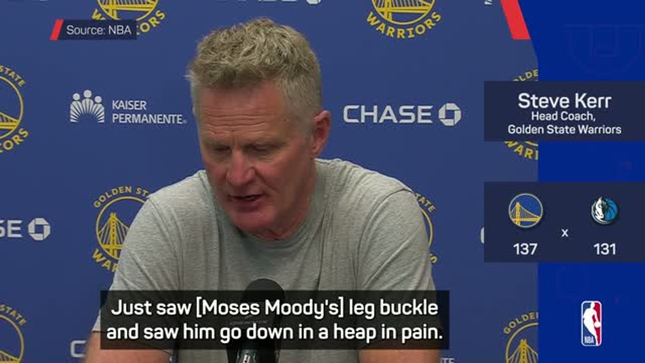 Kerr hopeful Moody's injury isn't career-threatening