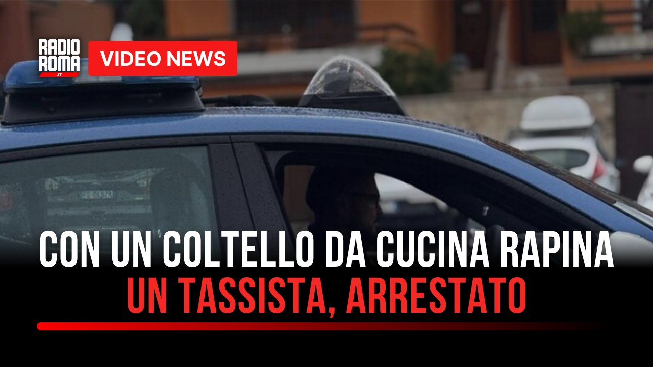 Con un coltello da cucina rapina un tassista, arrestato