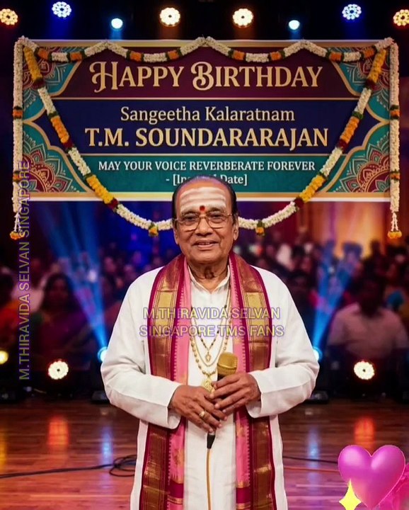 24.03.2026 டி எம் எஸ் ஐயாவுக்கு பிறந்தநாள் ஐயாவை வணங்குகிறேன் வாழ்த்துகிறேன்  M.THIRAVIDA SELVAN SINGAPORE TMS FANS SONG 6