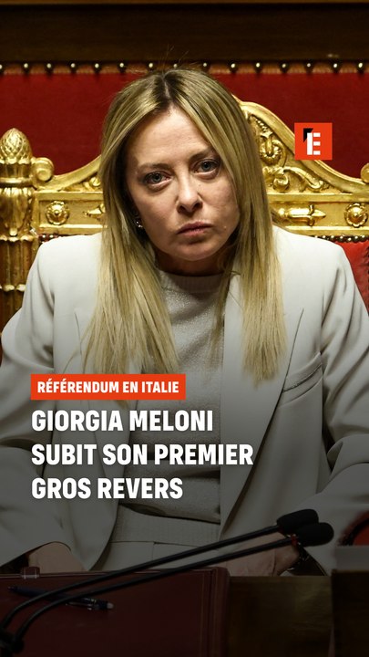 Giorgia Meloni subit son premier gros revers