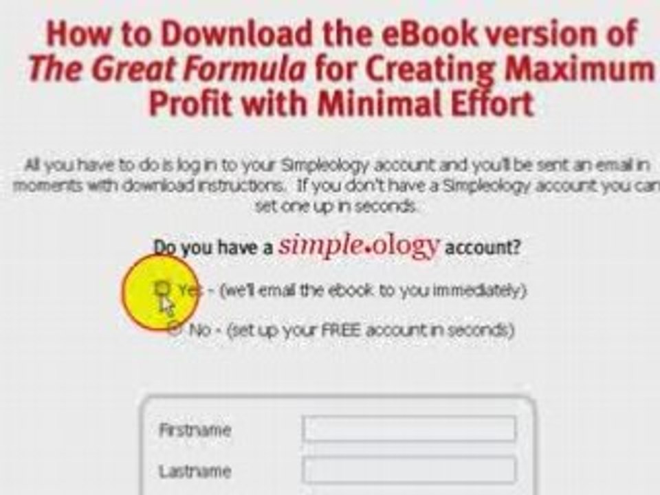 The Great Formula by Mark Joyner for FREE