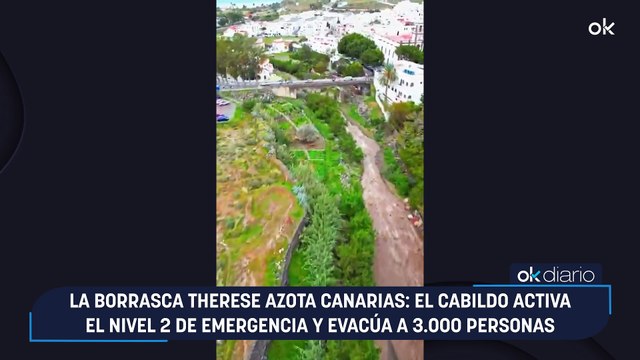 La borrasca Therese azota Canarias: el Cabildo activa el nivel 2 de emergencia y evacúa a 3.000 personas