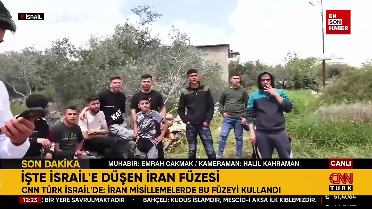 İran'ın İsrail'e yönelik misilleme saldırısında düşen balistik füze
