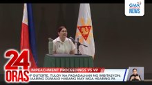 VP Duterte, ‘di tiyak kung dadalo bukas; maaring dumalo hanggang ‘di ito tapos | 24 Oras