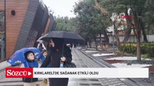 Kırklareli'de sağanak etkili oldu