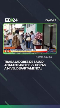Trabajadores de salud acatan paro de 72 horas a nivel departamental