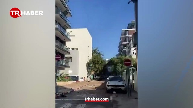 100 kiloluk balistik füze Tel Aviv'e isabet etti!