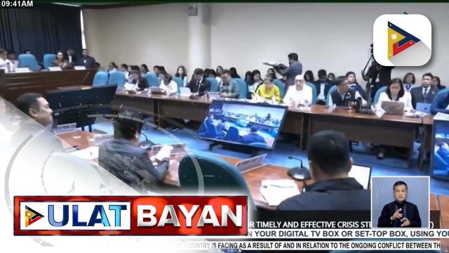Ilang pangunahing ahensya ng gobyerno, humarap sa unang pagdinig ng PROTECT Committee ng senado | ulat ni Louisa Erispe