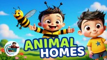 Animal Homes for Kids 🐝🐰 | Where Animals Live | Fun Learning