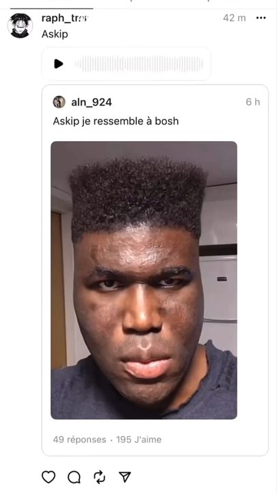 Askip je ressemble à Bosh ?! 😭😂