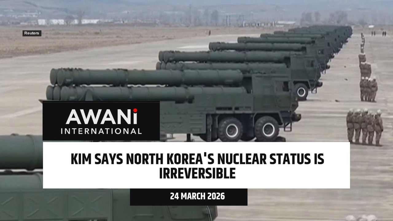 Kim says North Korea's nuclear status is irreversible
