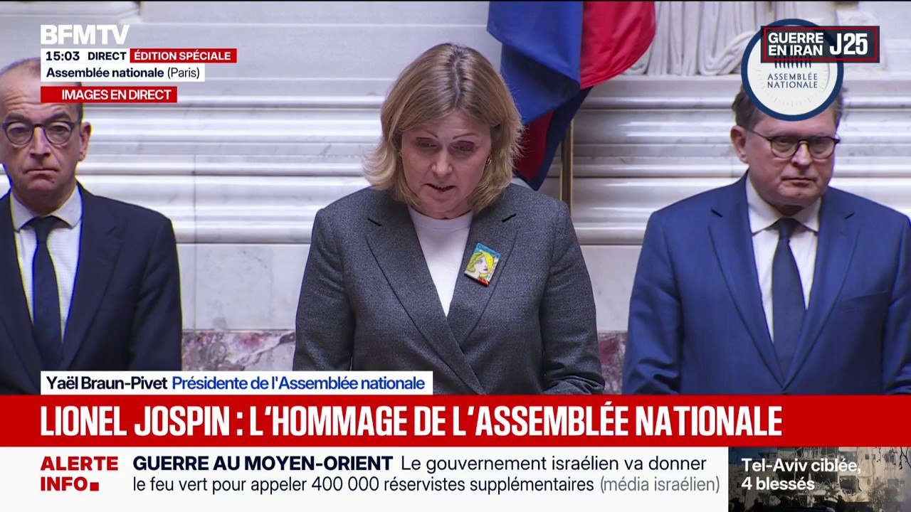 Mort de Lionel Jospin: l'Assemblée nationale rend hommage à l'ancien Premier ministre