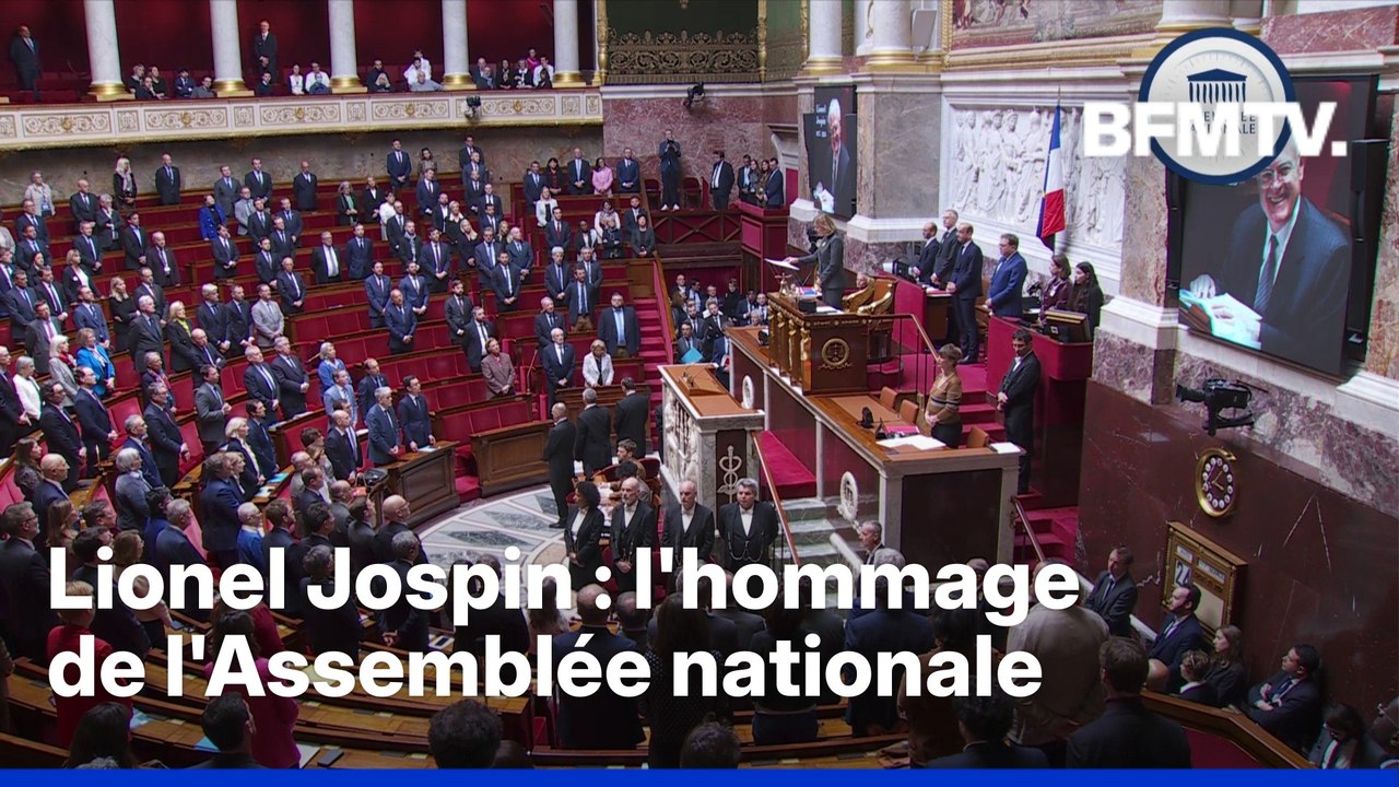 "Une intégrité à toute épreuve": l'hommage de l'Assemblée nationale à Lionel Jospin