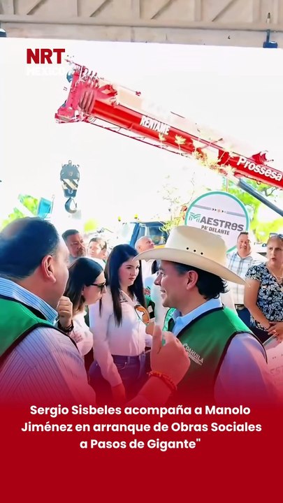 🚧🏘️ El subsecretario Sergio Sisbeles acompañó al gobernador de Coahuila, Manolo Jiménez Salinas, en el arranque estatal del programa “Obras Sociales a Pasos de Gigante”, realizado en Piedras Negras.