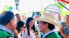 🚧🏘️ El subsecretario Sergio Sisbeles acompañó al gobernador de Coahuila, Manolo Jiménez Salinas, en el arranque estatal del programa “Obras Sociales a Pasos de Gigante”, realizado en Piedras Negras.