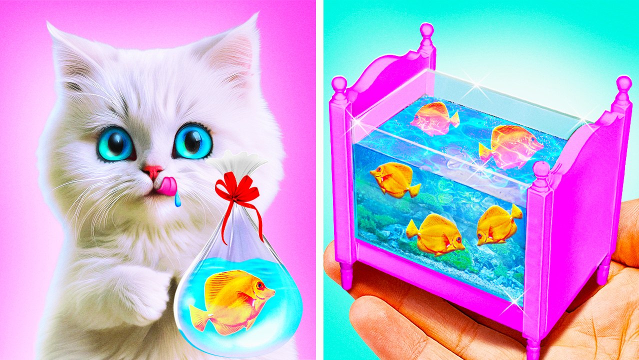 Kitty's Fish Tank Surprise! 🙀🎁 Gadgets & Toys Reveal by Purr-fectly MEOWSOME Cats