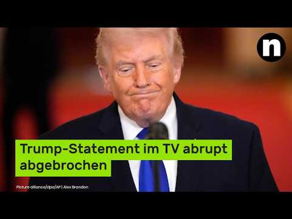 Eklat vor Air Force One - Sender bricht Trump-Statement abrupt ab