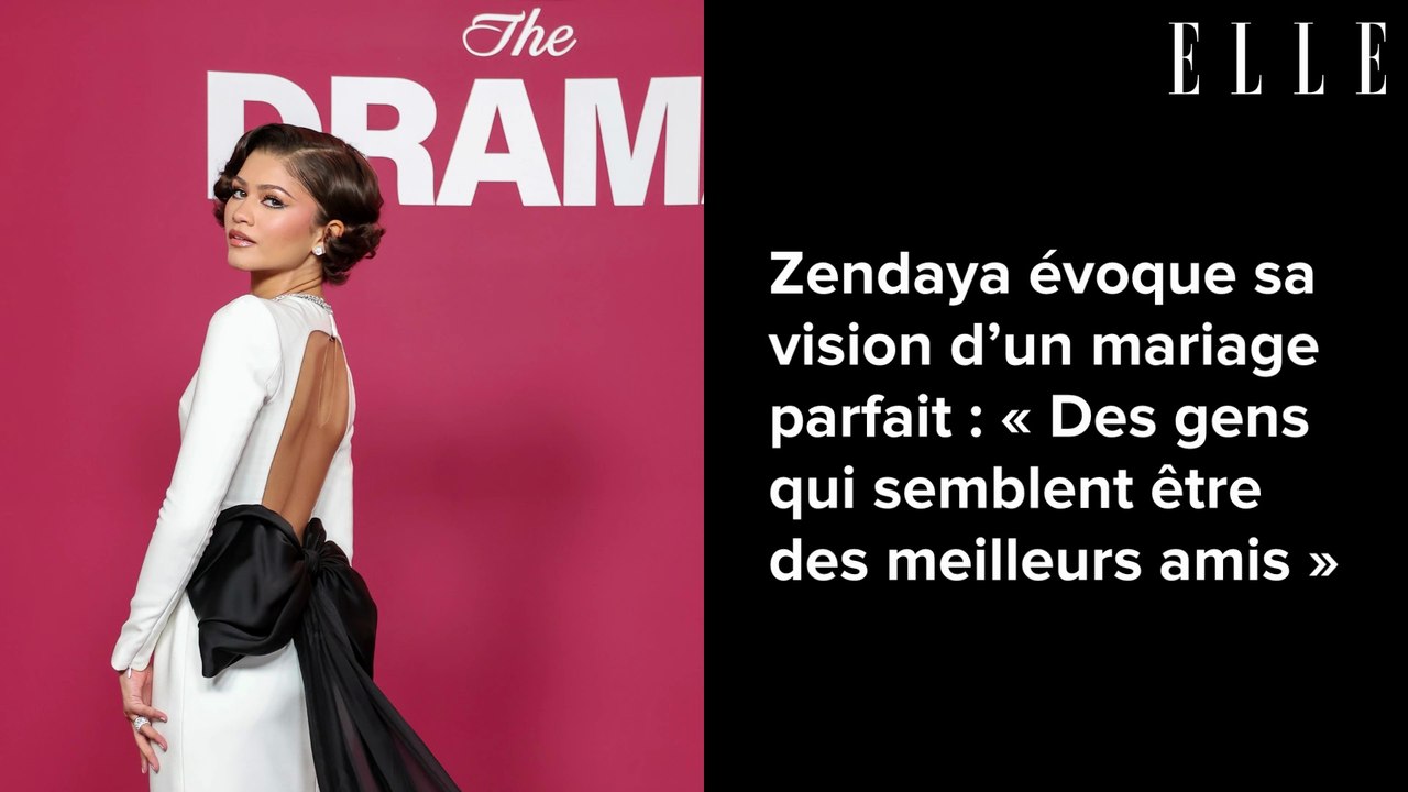 Zendaya évoque sa vision d’un mariage parfait : « Des gens qui semblent être des meilleurs amis »