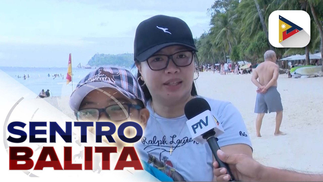 Ilan nating kababayan, maagang nagpunta sa Boracay Island para magbakasyon;  ilang accommodation, umaasa na maaabot ang target na occupancy rate | ulat ni Bernard Ferrer