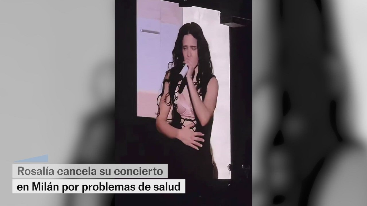 Rosalía cancela su concierto en Milán
