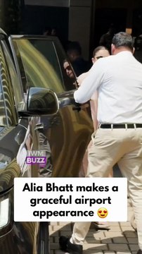 Alia Bhatt makes a graceful airport appearance