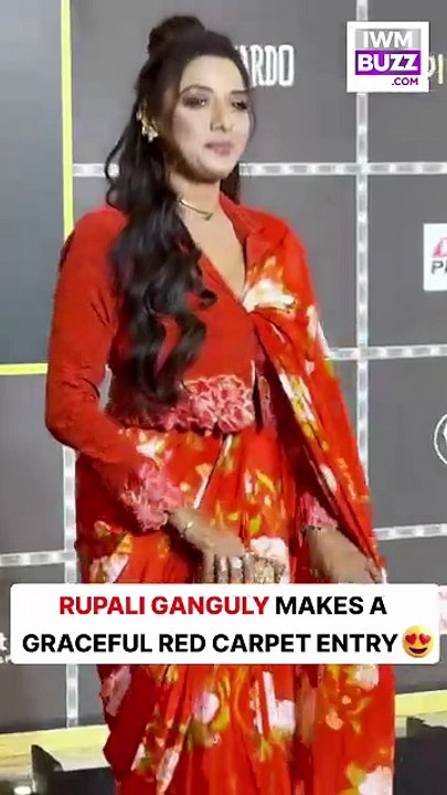 Rupali Ganguly brought grace, glamour and timeless elegance to the red carpet with her stunning appearance.