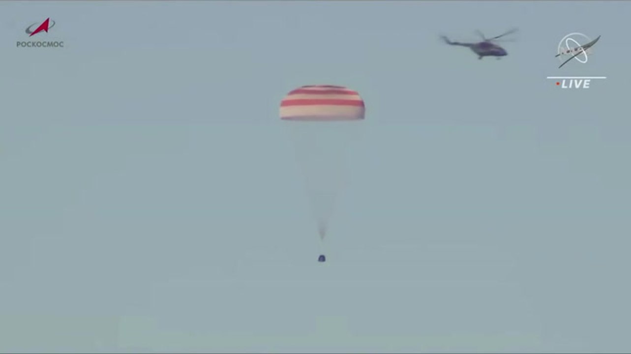 Touchdown! Soyuz Carrying 3 Cosmonaunts Lands In Kazakhstan