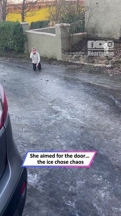 “She Tried to Walk Home…Then Slipped Everywhere on Black Ice!”|| Heartsome 💖