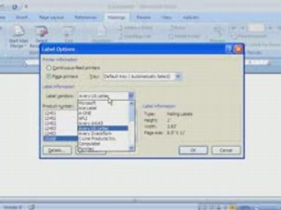 Word 2007 Demo (1 of 4): Mail Merge