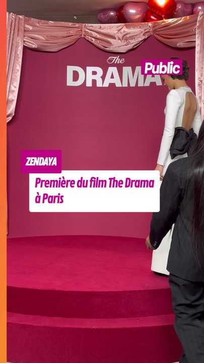 Zendaya à la première de son film "The Drama" à Paris