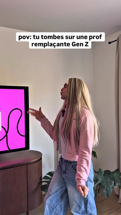 Tu tombes sur une prof remplaçante Gen Z