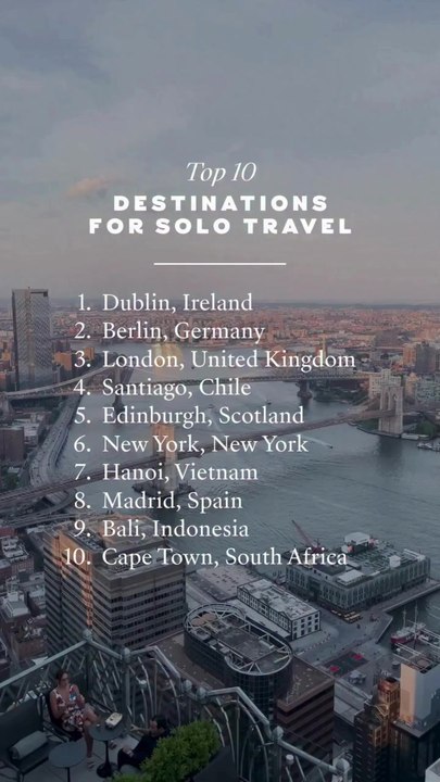 Top 10 Destinations for Solo Travel
