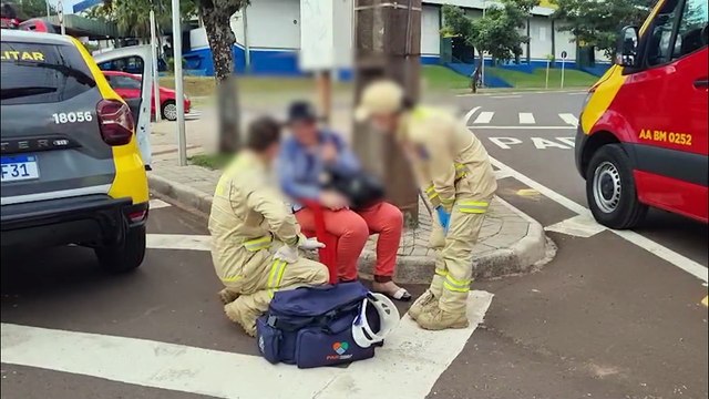 Idosa de 69 anos é atropelada por ônibus enquanto conduzia patinete elétrico em Cascavel