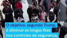 Trump envia agentes do ICE aos aeroportos