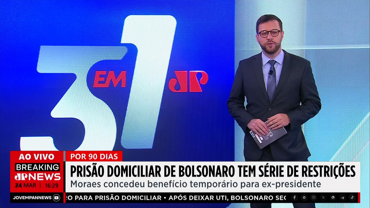 MORAES CONCEDE PRISÃO DOMICILIAR TEMPORÁRIA PARA JAIR BOLSONARO | 3 EM 1 - 24/03/26