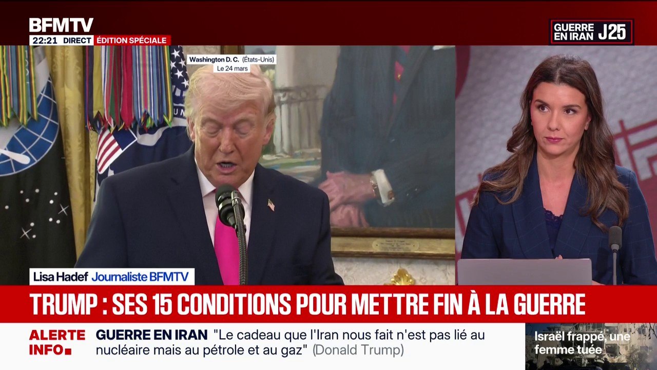 Guerre au Moyen-Orient: Les 15 conditions de Donald Trump pour mettre la fin à la guerre
