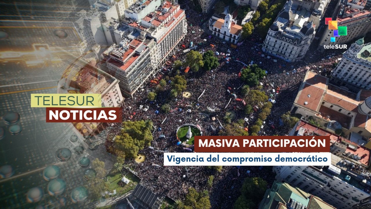 Continúa la movilización en Argentina por los 50 años del golpe de Estado de 1976