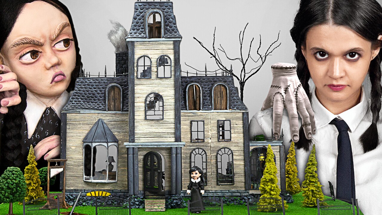 3 Amazing Wednesday Addams DIYs || A Miniature...