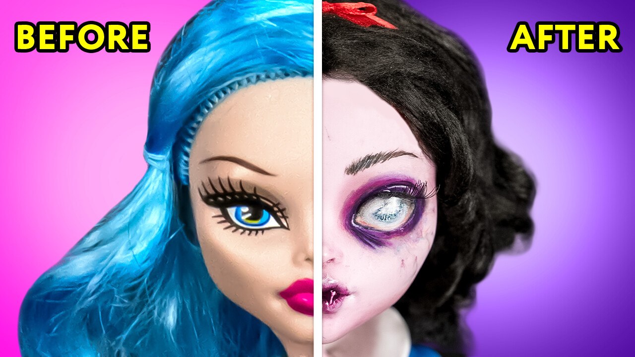 REVAMPING OLD DOLLS Into Spooky Masterpieces ||...