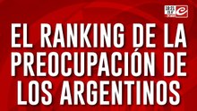 El ranking de la preocupación de los argentinos