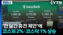 '한 달간 휴전 제안'에 코스피 2%·코스닥 1% 상승...원-달러 환율은 1,493원 출발 / YTN