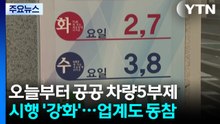 오늘부터 공공 차량 5부제 '강화'...업계도 동참 / YTN