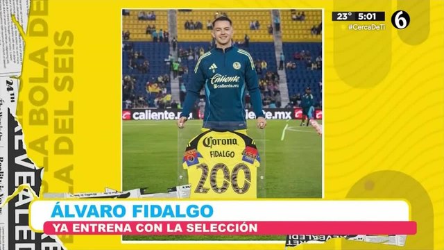 Álvaro Fidalgo ya entrena con México y empieza a soñar con el Mundial
